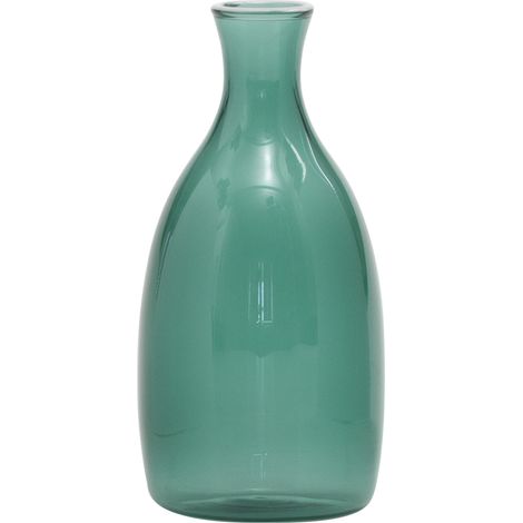 Vaso Un Fiore 150 in vetro borosilicato soffiato a mano, colore Verde lago, capacità 150 cl, design elegante per arredo casa e contesti professionali