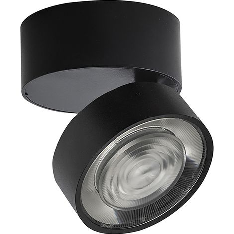 Hole Applique e Plafoniera LED 13W 38° IP20 3000K CRI90 Nero - Rossini Group, Lampada da Parete in Alluminio pressofuso per Interni (1/5)