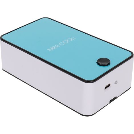 Ventilateur sans pales portable, mini climatiseur USB, souffleur pour séchage de cils greffés, bleu (1/5)