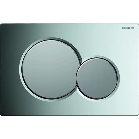 Placca di Comando SIGMA01 Doppio Tasto Cromo Satinata Geberit (1/3)
