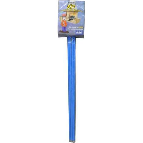 Cepillo para chimenea de nylon, redondo, 250 mm, kit de 6 varillas