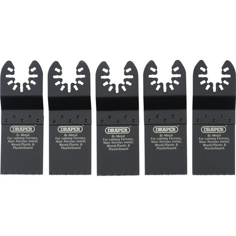 Draper OMT BIM Cut Blade Set – 34mm, 5-Piece Multi-Tool Plunge Cutter Kit (Model 70476) (1/5)