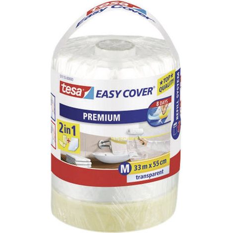 Tesa 57115-00000-03 Easy Cover Rouleau de ruban de masquage de recharge