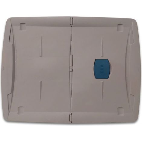 EDA - Coffret de rangement sous lit - Plastique translucide - 2.5 kg - EAN 8090816510192 - Couvercle à ouverture bilatérale avec loquet et 4 roues - Voir photos pour détails (1/4)