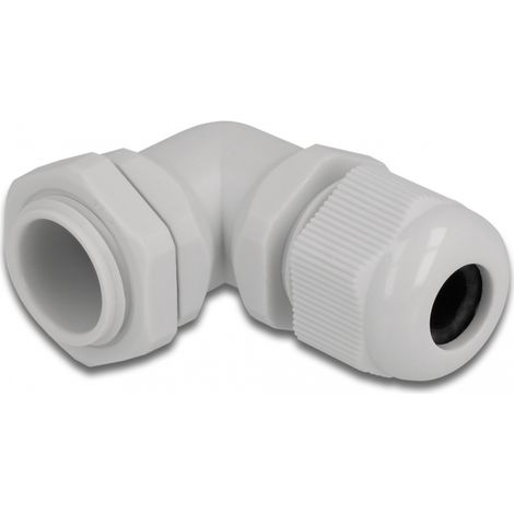 Pressacavo Delock pg11 angolo 90 gradi plastica impermeabile (1/2)