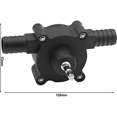 Mini pompe de forage électrique portable, perceuse à main, pompe à eau alimentée, moteurs diesel, huile, liquide, eau, pompes de transfert auto-amorçantes manuelles (1/3)