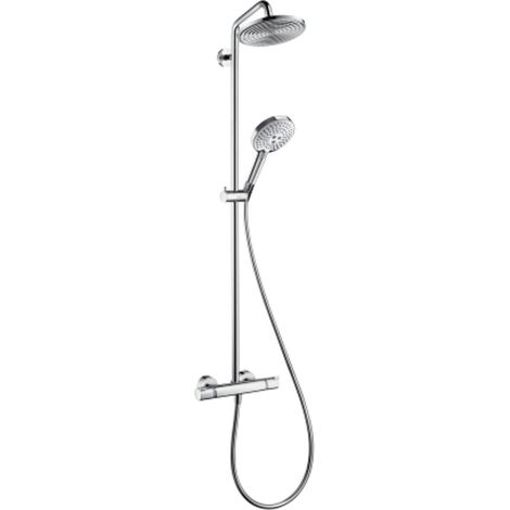 Duschsystem Hansgrohe Raindance Select Handbrause, Kopfbrause Ø 240 mm und Thermostat, chrom - 27115000