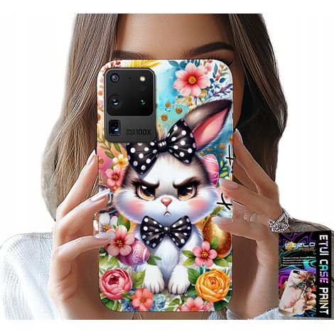 Custodia per Samsung Galaxy S20 Ultra - Coniglietto pasquale, lepre, uova + lamina (1/5)