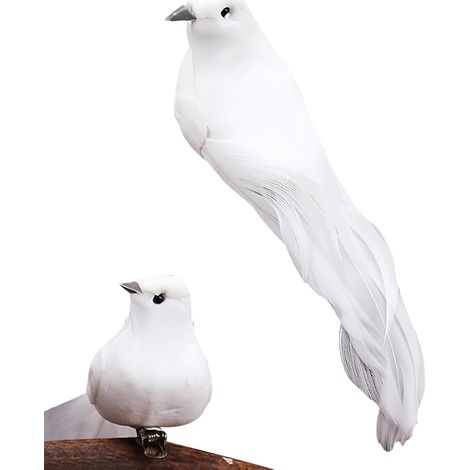 Oiseaux Artificiels Décorations de Jardin de Noël Ornements Décoratifs pour Noël Jardin Cour Chambre Bureau Salon Mariage Événements Designers d'Intérieur (1/5)