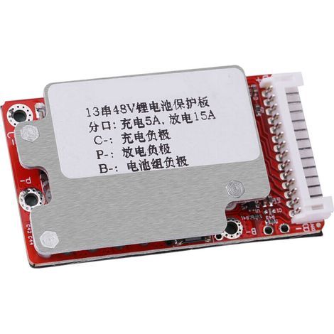 BMS-Li-Ionen-Akkuschutzplatine, Li-Ionen-Akkuschutzplatine BMS für 13S 48V / 54,6V (1/5)