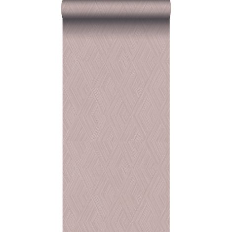 papier peint graphique 3D vieux rose - Origin Wallcoverings (1/5)