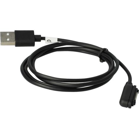 vhbw USB-Ladekabel Ersatz für Sony XPZ1-M für Tablet - 100 cm Schwarz, magnetisch (1/5)