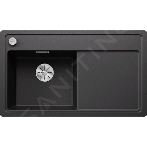 Evier Blanco Zenar 45S-F Silgranit - ANTHRACITE - Egouttoir A droite (1/3)