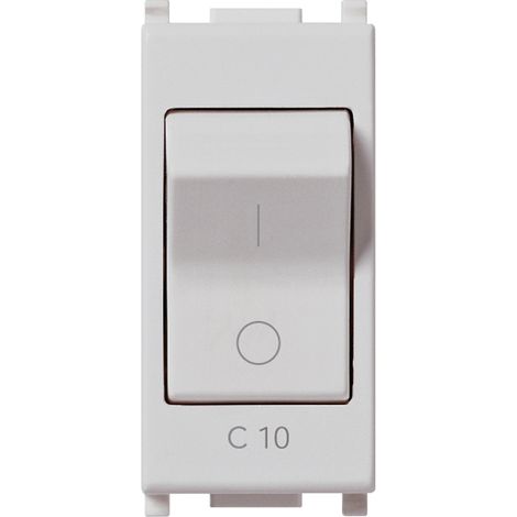 VIMAR - 14405.10.SL Interruttore MT 1P+N C10 120-230V Silver