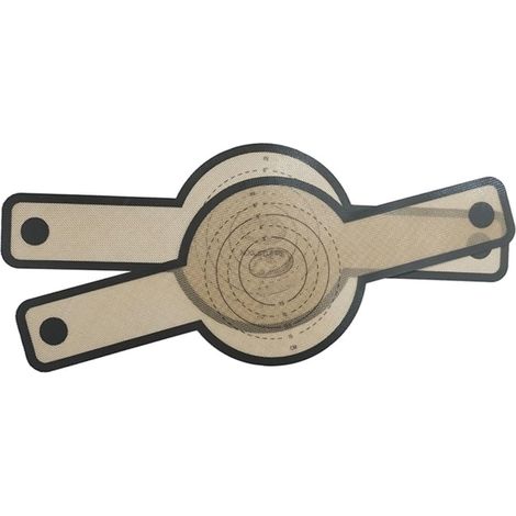 Amosfun 2 Pièces Tapis de cuisson pour friteuse à air doublure de plaque à tapis de cuisson du plaque de cuisson rôtissoire petit tapis en silicone tapis de cuisson antiadhésif'Comme Montré'55.50X21.0 (1/5)