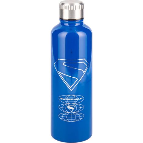 Paladone Products Borraccia in Metallo DC Comics Superman 450ml Acciaio Inossidabile