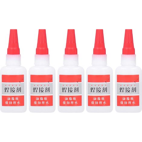 5 pièces Colle Extra Forte 50ml pour Soudage Métal, Bois, Céramique - Réparation et Bricolage (1/5)