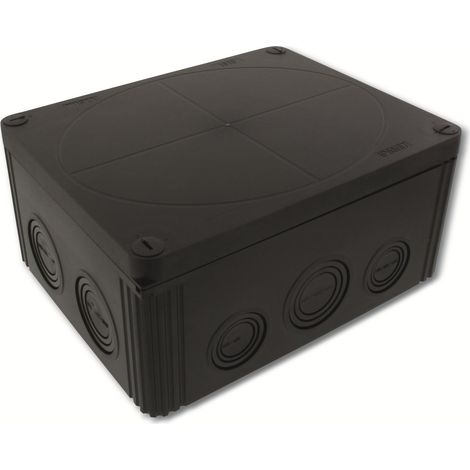 Caja de derivación wiska 200 mm x 160 mm negro termoplástico