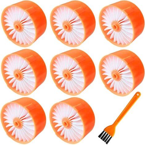 Pack of 8 vacuum cleaner filters for Black + Decker BSV2020G and BSV2020P battery and accessories replacement filter Powerseries Extreme stick vacuum cleaner with cleaning brush (1/5)