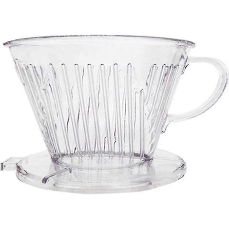 Dripper à Café Acrylique Transparent pour Méthode Pour Over - Bureau, Maison, Bar, Café (1/4)