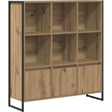 Armadio per Libri 2 pcs Rovere Artigianale 99,5 x 30 x 108 cm vidaXL