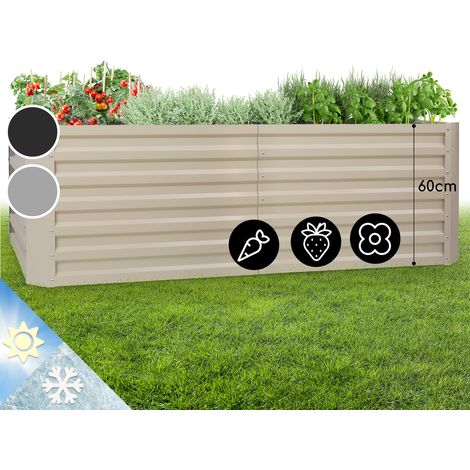 High Grow Straight Hochbeet 200x60x100cm 1200l Stahl
