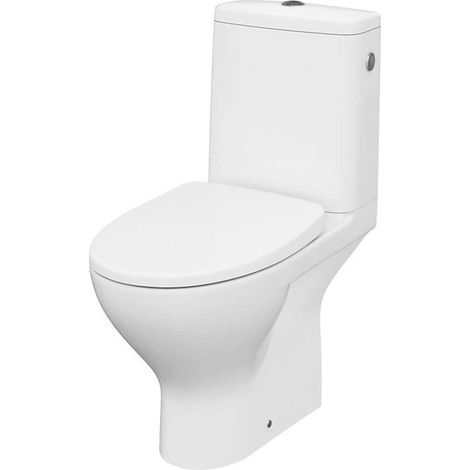 Cersanit Moduo - WC monoblocco con copriwater SoftClose, scarico Vario, ingresso laterale, CleanOn, bianco K116-036 (1/3)