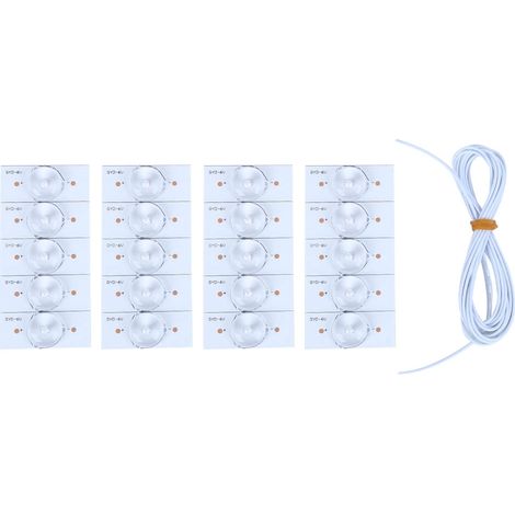 20 pièces de lentilles optiques SMD pour réparation TV, cartes en fibre de verre avec filtre et ligne 6V (1/5)