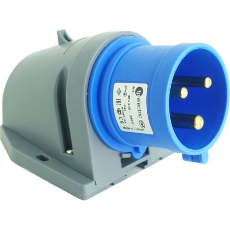 Spina da campeggio per montaggio superficiale CEE 3P 16A 230V IP44 industriale (1/5)