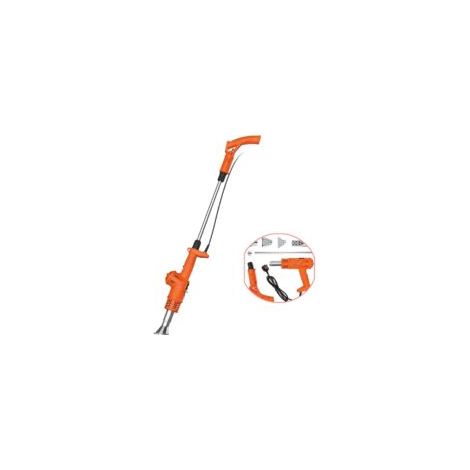 Désherbeur thermique électrique 2000W – Température réglable 80-650°C – 5 buses incluses – Pour brûlage de mauvaises herbes et charbon