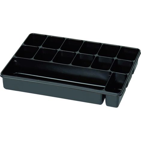Sortimentskasten (L x B x H) 335 x 235 x 50 mm Anzahl Fächer: 14 feste Unterteilung Inhalt 1 St. (1/2)