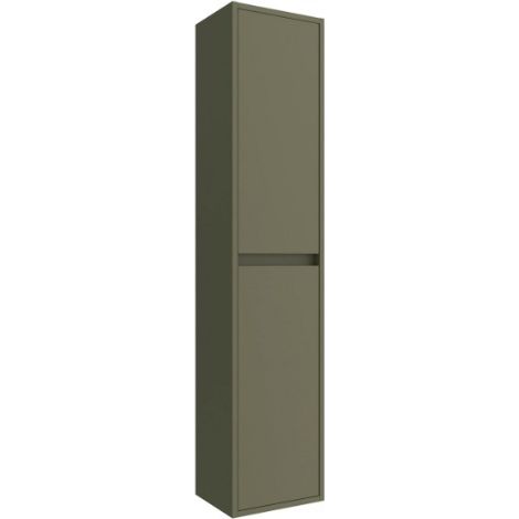 Columna de baño suspendida 30x140 cm verde satinado con dos puertas - Nova (1/3)