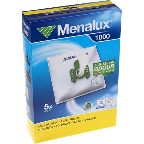 Lot de 5 sacs pour Aspirateur MENALUX 9001961326