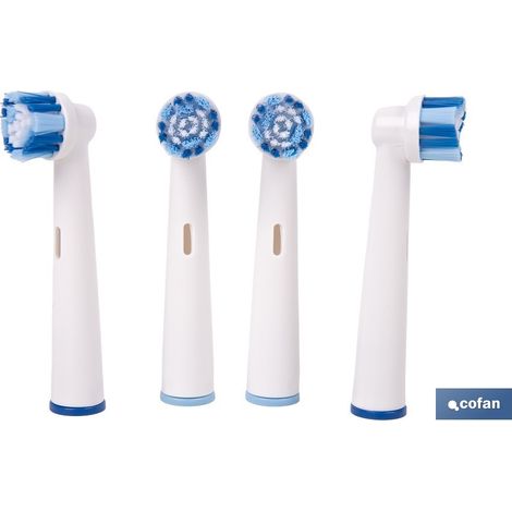 Têtes de rechange pour brosse à dents électrique 4 unités (1/4)
