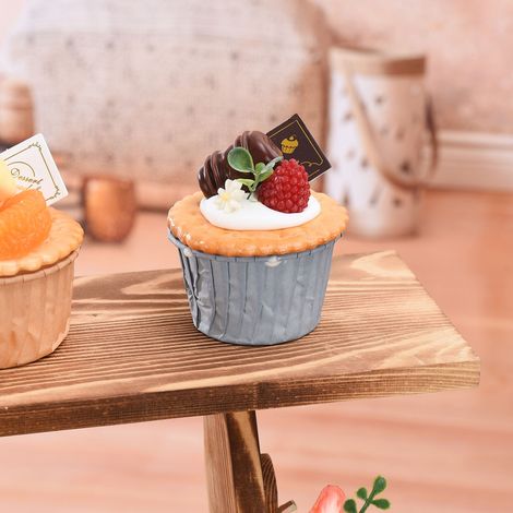 Présentoir à cupcakes en bois, rehausseur rustique en bois pour objets de collection décoratifs (1/5)