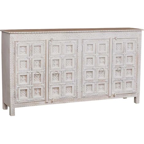 Aparador de madera blanco 186x40x102 (1/5)