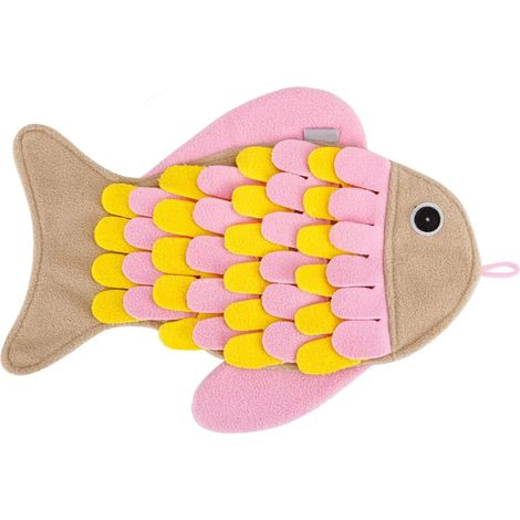 Sollbry Tapis à renifler en Tissu en feutre pour chat, durable, doux, non toxique, jouet interactif pour dressage de chat, friandises à alimentation lente, 23 x 36 cm (1/5)