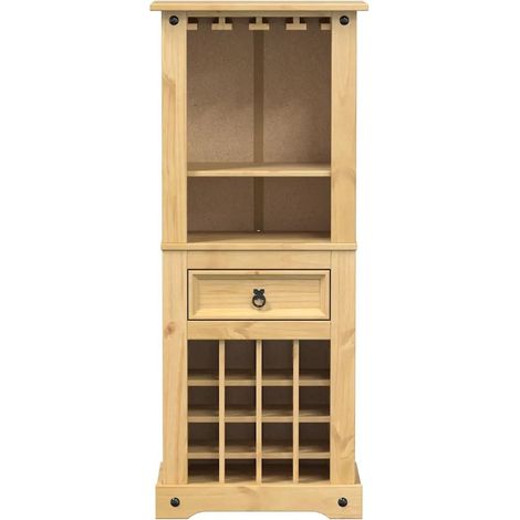 vidaXL Weinkästchen Corona massives Holz 56x35x134,5 cm