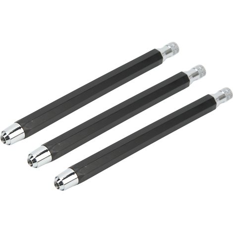 Kit de 3 crayons à bois mécaniques 5.6mm avec pointe traçage pour menuiserie professionnelle (1/5)