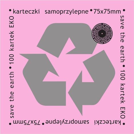 PROMISED LAND Eco sticky notes 75x75mm - 100 fogli rosa
