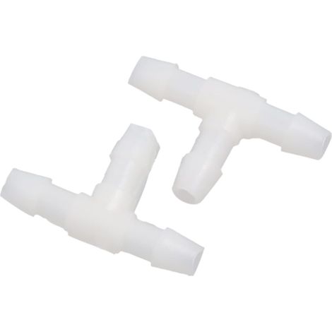 Tuyau Tube Connecteur 3mm T Forme 3 Voies Plastique Blanc(Ensemble de 20) (1/4)