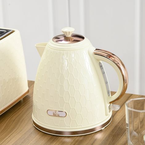 Bouilloire,2200W,fenêtre d’observation,filtre,cocotte-minute,beige