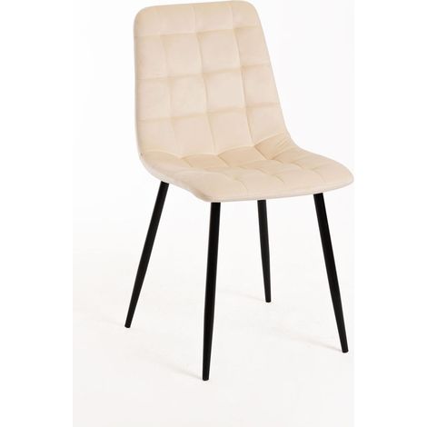 Sillas Comedor - Silla Kybai Terciopelo - Beige (1/5)