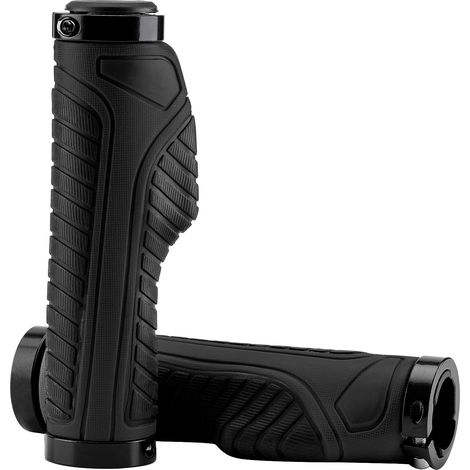 Manopole ergonomiche per bicicletta avvitate, manopole per manubrio da 22 mm bloccaggio in gomma antiscivolo per MTB/bici da strada/bici pieghevole (1/5)