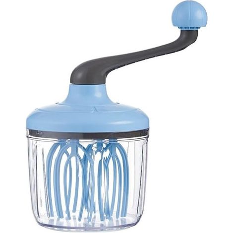 Batidor y separador de huevos - Rotativo manual - Multifuncional - Utensilio de cocina - Mezclar, batir, espumar (1/5)