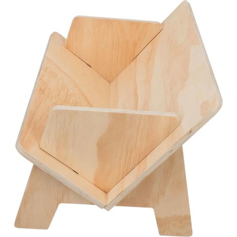 Étagère Bois Bureau Capacité Importante Support Classificateur Organiseur de Bureau pour Chambre Desktop Storage Rack Bois et Compact (1/5)