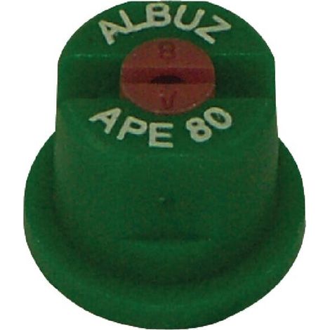 Tobera est谩ndar doble chorro plano APE 80掳 verde cer谩mica Albuz ALBUZ APE80GREEN
