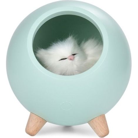 Veilleuse LED créative rechargeable, veilleuse dessin animé, chat mignon, maison pour animaux de compagnie, contrôle tactile USB, lu (1/5)