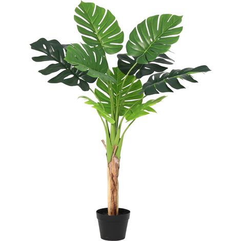 Monstera Deliciosa Artificiel Plante Verte Artificielle Décoration Intérieure Salon Bureau 120 cm - PANGIVO (1/5)