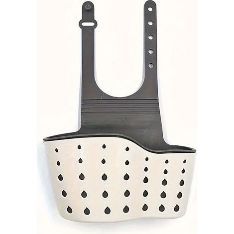 Panier suspendu pour lavabo avec support en silicone beige – (1/5)